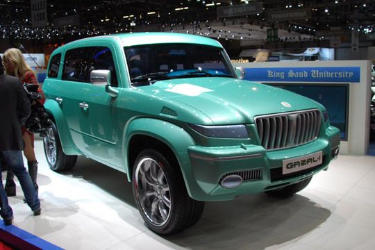 Studenten der King Saud University in Saudi-Arabien haben die SUV-Studie Gazal 1 erschaffen. Technische Basis ist die Mercedes G-Klasse. (Archiv: Vogel Business Media)
