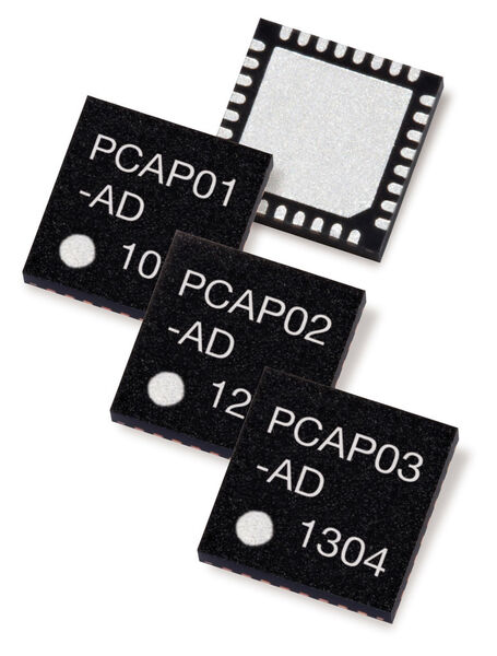 Flexible Programmierung: Die Bausteine PICOCAP-Serie von acam bieten einen integrierten Low-Power-48-Bit-DSP mit 4 KByte Programmspeicher (acam)