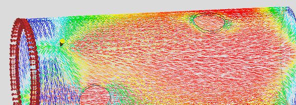 Im Beispiel 2 werden Steifigkeit und Festigkeit eines Kunststoff-Halteclips zur Absicherung der mechanischen Eigenschaften von Kunststoffteilen analsysiert. (Bild: Cadfem)