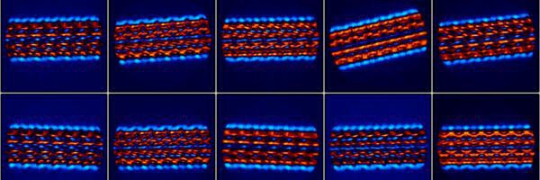 Kryoelektronenmikroskopie Abbildungen eines Flagellum-Filaments Kryoelektronenmikroskopie Abbildungen eines Flagellum-Filaments