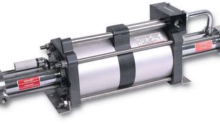 Der DLE75-2UU-2100 verdichtet inerte Gase bei einer Temperatur von maximal 
100 °C auf bis zu 2100 bar. Bild: Maximator (Archiv: Vogel Business Media)