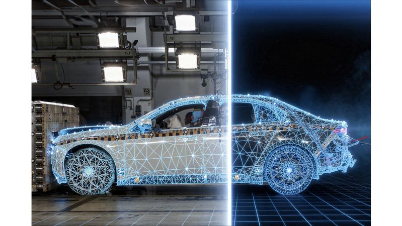 BMW Group und Mistral AI treiben gemeinsam den Einsatz von künstlicher Intelligenz (KI) in der Crashsimulation voran.(Bild:  BMW Group)