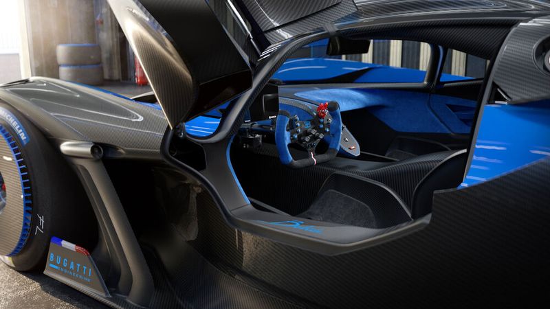 Die Studie ist ein weiteres Auto der Superlative: der 8,0-Liter-W16-Motor leistet 1.850 PS. (Bild: Bugatti)