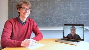 Professor Johannes Knolle mit seinem inzwischen in China tätigen Forschungskollegen Professor Hongzheng Zhao.  (Bild: Robert Reich/TUM)