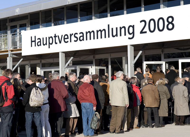 Auch die Entlastung der Vorstände auf der Hauptversammlung 2008 wurde wegen der Compliance-Affäre verschoben. (Bild: Siemens/Frank Roethel)