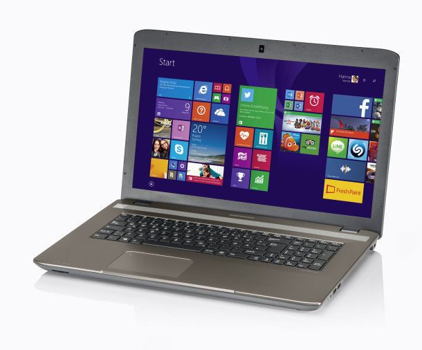 Ab Donnerstag gibt es in allen Aldi-Nord-Filialen das 17,3 Zoll große Notebook Akoya E7226. (Bild: Aldi Nord)