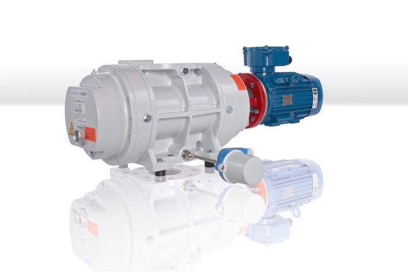 2014: The OktaLine Atex is the world's first magnetically coupled Roots pump that is compliant with Atex regulations for high vacuum requirements in the chemical industry. (Pfeiffer Vacuum)