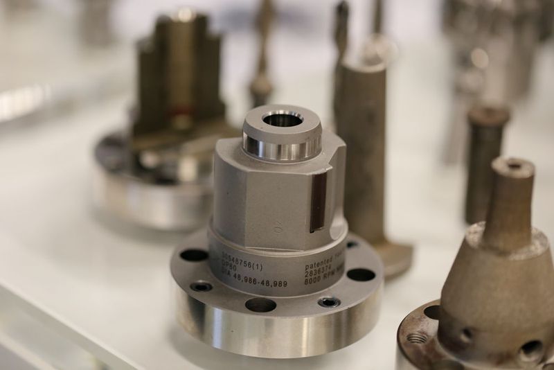 Blick auf die Spannsysteme die Mapal heute in additiver Fertigung realsiert.  (Matthias Böhm)