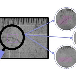 Das Software-Tool Similarity Search durchsucht vorhandene Daten automatisch nach Bereichen, die bereits markierten Defekten stark ähneln, was die Datenannotation deutlich schneller und konsistenter macht.(Bild:  Maddox AI)