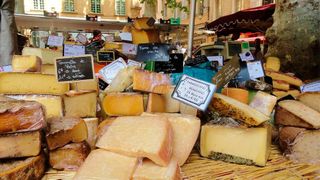 During cheese ripening, specific peptides contribute to the “kokumi” flavor, giving aged cheeses their full-bodied taste. (Source: free licensed)