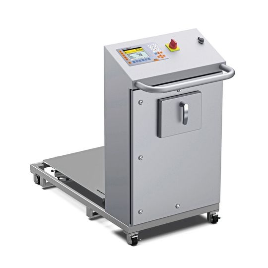 Elektropolierte Oberflächen
sind nur ein Feature der mobilen
Hygienewaage. Elektropolierte Oberflächen
sind nur ein Feature der mobilen
Hygienewaage.