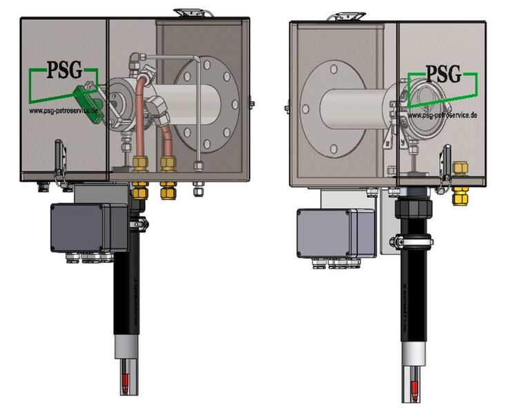 PSG Basic (re.) und PSG Plus-Rauchgassonden. (PSG)