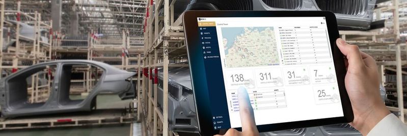 The application is used, for example, to monitor container management in production.(Image: Box ID)