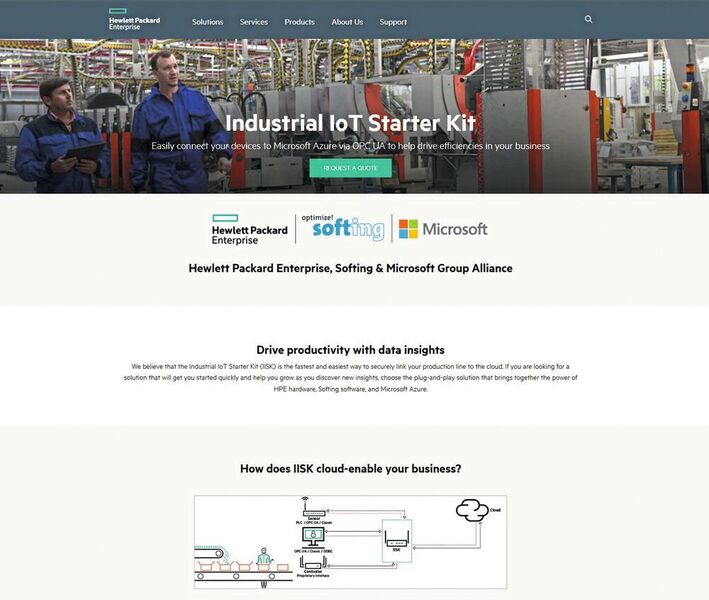 Führende IT- und OT-Anbieter haben das Industrial IoT Starter Kit auf den Markt gebracht. (Hewlett Packard Enterprise)