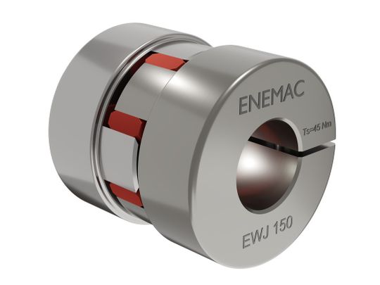 Die Edelstahl-Elastomerkupplung EWJ von Enemac eignet sich für anspruchsvolle Unterwasser-, Offshore- und Outdoor-Anwendungen.(Bild:  Enemac)