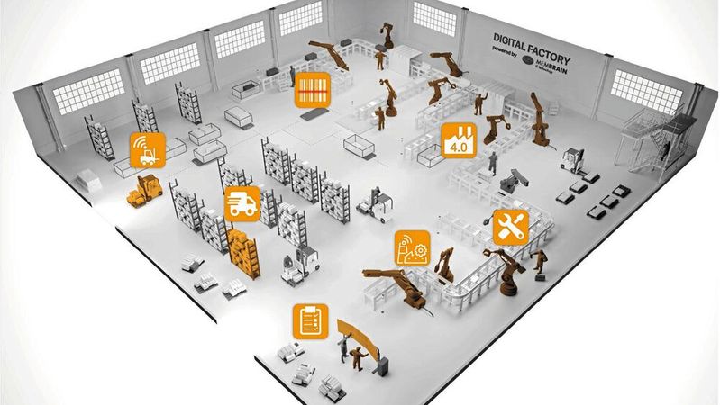 Wie kann man bei der digitalen Fabrik den Überblick behalten? Membrain bietet dafür eine IoT-Plattform samt App an. (Bild:  Membrain)