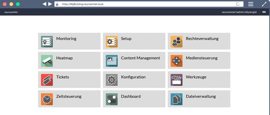 (Von der Startseite lassen sich alle Module aufrufen, für die man entsprechende Rechte besitzt. Bild: inSynergie GmbH)