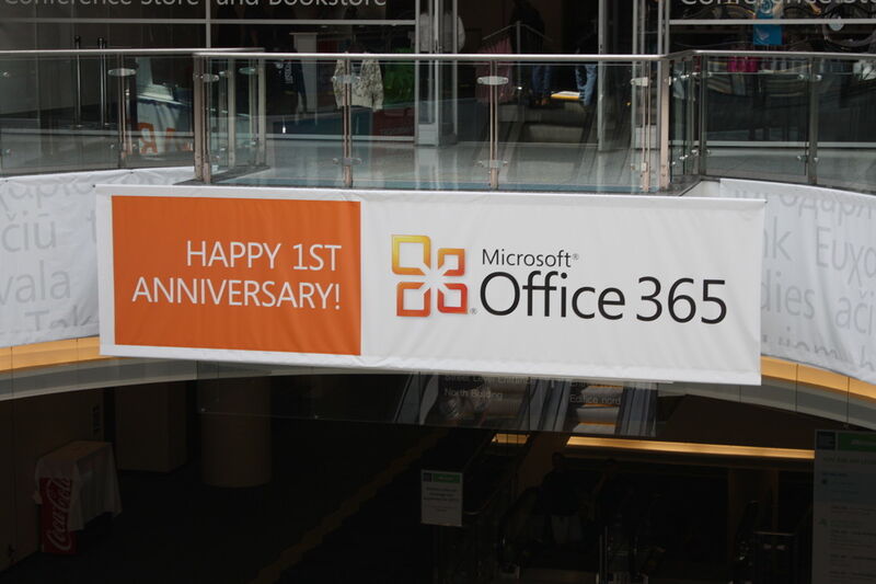 Microsoft wünscht Office 365 alles Gute zum ersten Geburtstag. (Archiv: Vogel Business Media)