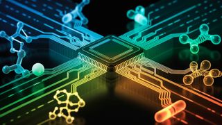 Wirkstoffentwicklung schneller denn je: Künstliche Intelligenz beschleunigt Prozesse in der Pharmaforschung, etwa das Moleküldesign (Symbolbild). (Bild: ideogram.ai / KI-generiert)