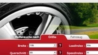 Auf der Popgom-Homepage können die User entweder nach der Reifenmarke oder nach ihrem Fahrzeug suchen. (Archiv: Vogel Business Media)