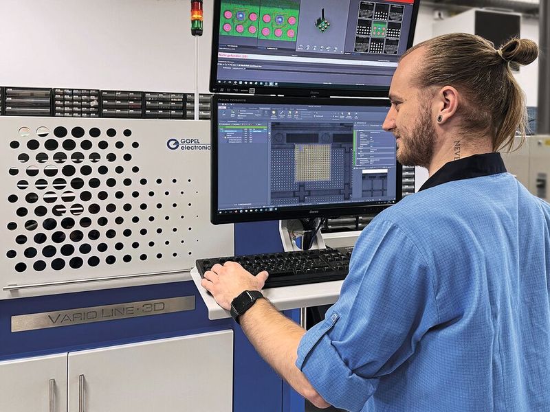 Bei ersten Versuchen hat Kraus Hardware das AOI-System genutzt, um die Qualität des Reballings zu überprüfen. (Bild: Kraus Hardware)