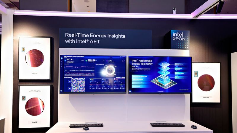 Intel AET ist eine Technologie, die, eingeführt mit dem Xeon 6+,  im Datacenter detailliert über den Entergieverbrauch auf Workload-Level informieren soll. Das Kürzel AET steht für Application Energy Telemetry. AET ist für Cloud-native Betriebsmodelle unter Linux ausgelegt. (Bild: Intel Corporation)