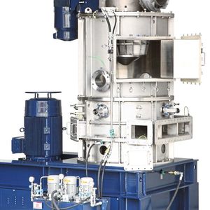 Mit dem DMR Flash-Mahltrockner können Trocknen, Deagglomerieren, Mahlen und Sichten in ein- und derselben Anlage durchgeführt werden.(Bild:  Hosokawa Alpine)