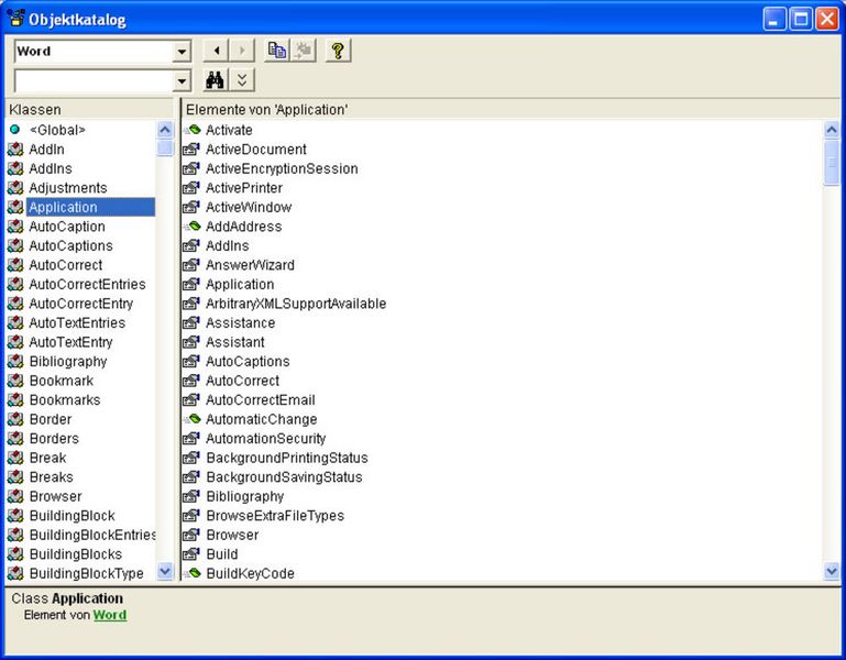 Der Object Browser ist in die Microsoft-Entwicklungsumgebungen integriert (Archiv: Vogel Business Media)
