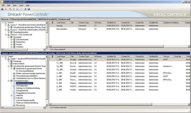 Auch die Sharepoint-Variante glänzt mit einem übersichtlichen Interface. (Archiv: Vogel Business Media)