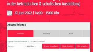 Das Webinar informiert über die Funktionen des E-Learning-Systems für Ausbilder und Lehrer. (Bild: autoFACHMANN)