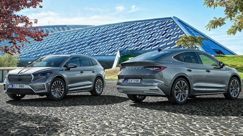 Auch das Enyaq SUV und das Coupé werden jetzt in der Skoda-Topversion L&K angeboten.(Bild:  Skoda)