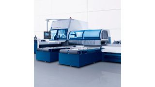 Die Tru Laser Tube 7000 schneidet Rohre und Profile bis zu einem Durchmesser von 254 mm. (Bild: Trumpf)