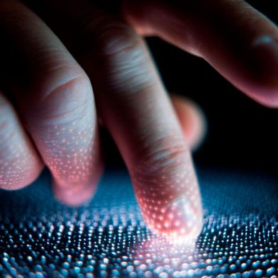 Bilder auf Displays lassen sich jetzt ertasten. (Bild: © Lush Diaries - stock.adobe.com / KI-generiert)