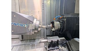 Die Okuma Multus U3000 dient HKS zur Zusammenführung bestehender Bearbeitungsschritte sowie als Plattform für die Erprobung neuer Bearbeitungsverfahren wie Power Skiving. (Bild: Okuma Deutschland GmbH)