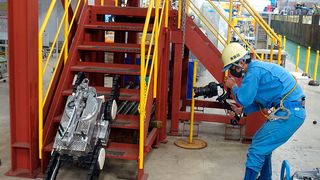 Robots can enter hazardous zones to perform inspection processes with ease which helps to protect its human workers. A few of them are also IECEx certified. (Source: Mitsubishi Heavy Industries)