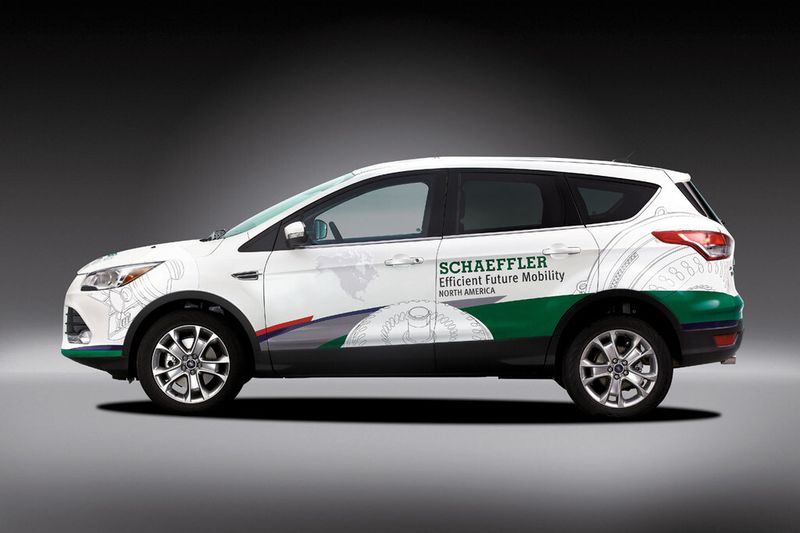 Insgesamt lassen sich mit dem Demonstrationsfahrzeug bis zu 15 % des Kraftstoffs einsparen. (Bild: Schaeffler)