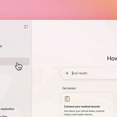 So sieht die Benutzeroberfläche von ChatGPT Health außerhalb Europas aus. Ein Markteintritt in Deutschland ist noch nicht terminiert. (Bild: OpenAI)