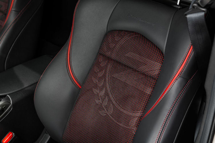 Auf den Sitzpolstern verweist ein Logo auf den runden Geburtstag. (Nissan)
