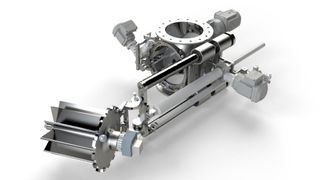 Die automatisierte Schleuse AutoAccess vereinfacht den Inspektions-, Reinigungs- und Wartungsprozess deutlich, erhöht die Anlagenverfügbarkeit und senkt Kosten. (Bild: Coperion GmbH, Weingarten, Deutschland)
