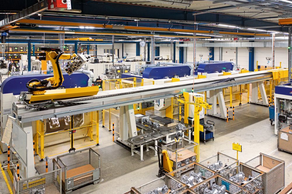 Doppelspindlig Taktzeit und Energie sparen