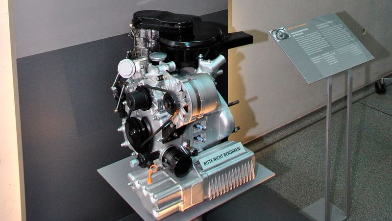 Während der erste Wankelmotore für den Trabant (KKM 400), ein Einscheiben-Motor mit Wasserkühlung für das Gehäuse und einer Öl-Gemisch-Kühlung für den Rotor, eine Leistung von 35 bis 39 PS abgab, kamen spätere Versionen (KKM 51/52 bzw. 550) auf 75 PS und waren für den Einsatz im Wartburg vorgesehen. (Bild: Steffen Dominsky)