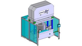 Die elektrisch angetriebene Presse wurde für das pneumomechanische Streck-/Tiefziehen entwickelt. (Bild: Ebm)