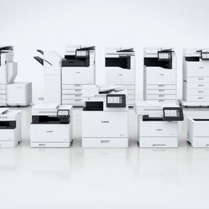 Die komplette Palette der Imageforce-Drucker und MFPs von Canon umfasst Color- und-Mono-Drucker sowie MFPs für den A3- und den A4-Druck. Die beiden neuen A4-Farb-MFPs der C-1700-Serie sind laut Canon für mittelgroße Büros und Fachabteilungen bestimmt. (Bild:  Canon)