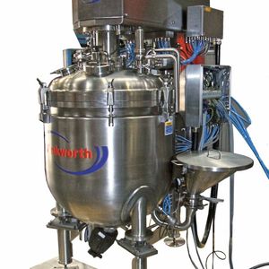 Die richtige Auswahl von Mischgeräten und Mischverfahren für Elektrodenschlämme ist wesentlich für die gute Qualität von Batterien. Hier im Bild der PV-Mischer für Flüssigkeiten oder Schlämme.(Bild:  Winkworth)