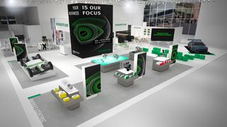Schaeffler-Messestand auf der Automechanika (Computerbild): Das Motto lautet „Your Business is our Focus“.  (Bild: Schaeffler)