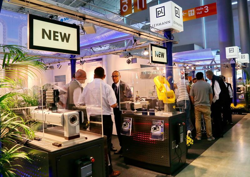 Neuheiten präsentierte auch Peter Lehmann zur AMB 2016, im Vordergrund das Easy Vice Spannsystem. (Anne Richter, SMM)