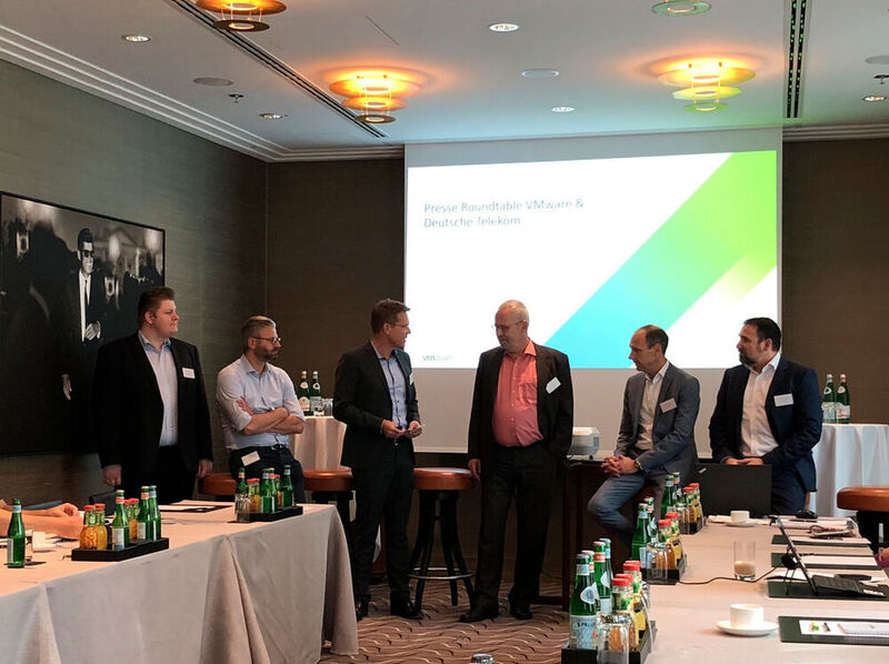 Roundtable mit Vertretern von VMware und Deutsche Telekom in München. Die Diskutanten waren ... (Vogel IT-Medien)