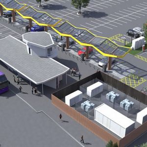 Fastned, Tesla und Pivot betreiben in Oxford eine riesige Station.(Bild:  Fastned)
