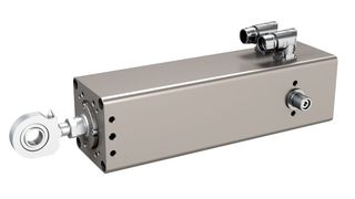 Abgespeckt: Die neuen Aktuatoren der Cemc-Serie sind 10 % leichter und kürzer als ihre Vorgänger. Sie leisten maximal 25 kN und arbeiten mit einer Geschwindigkeit von bis zu 300 mm/s. Halle 8 am Stand 8415 auf der Blechexpo 2019. (Ewellix)