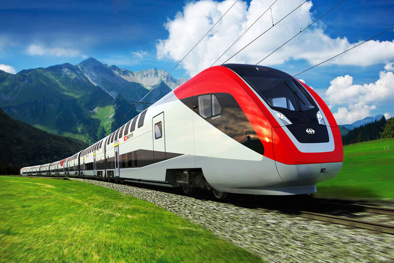 En juin 2010, Bombardier Transport a remporté l’appel d’offres des CFF, pour la fourniture de nouvelles rames à deux niveaux pour le service interurbain. Le contrat pour 59 trains BOMBARDIER TWINDEXX comprend également des options pour plus de 100 trains TWINDEXX additionnels. (Image: Bombardier) (Archiv: Vogel Business Media)